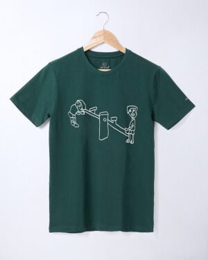 Cotton Printed T-shirt for Men and Women - See Saw