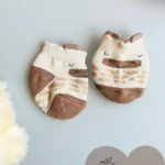 Comfortable cotton baby socks for newborns and infants, featuring non-slip design for safety. Soft, breathable baby booties ideal for everyday wear.
