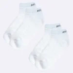 Two pairs of low-ankle socks for men and women, crafted for a secure fit and everyday comfort.