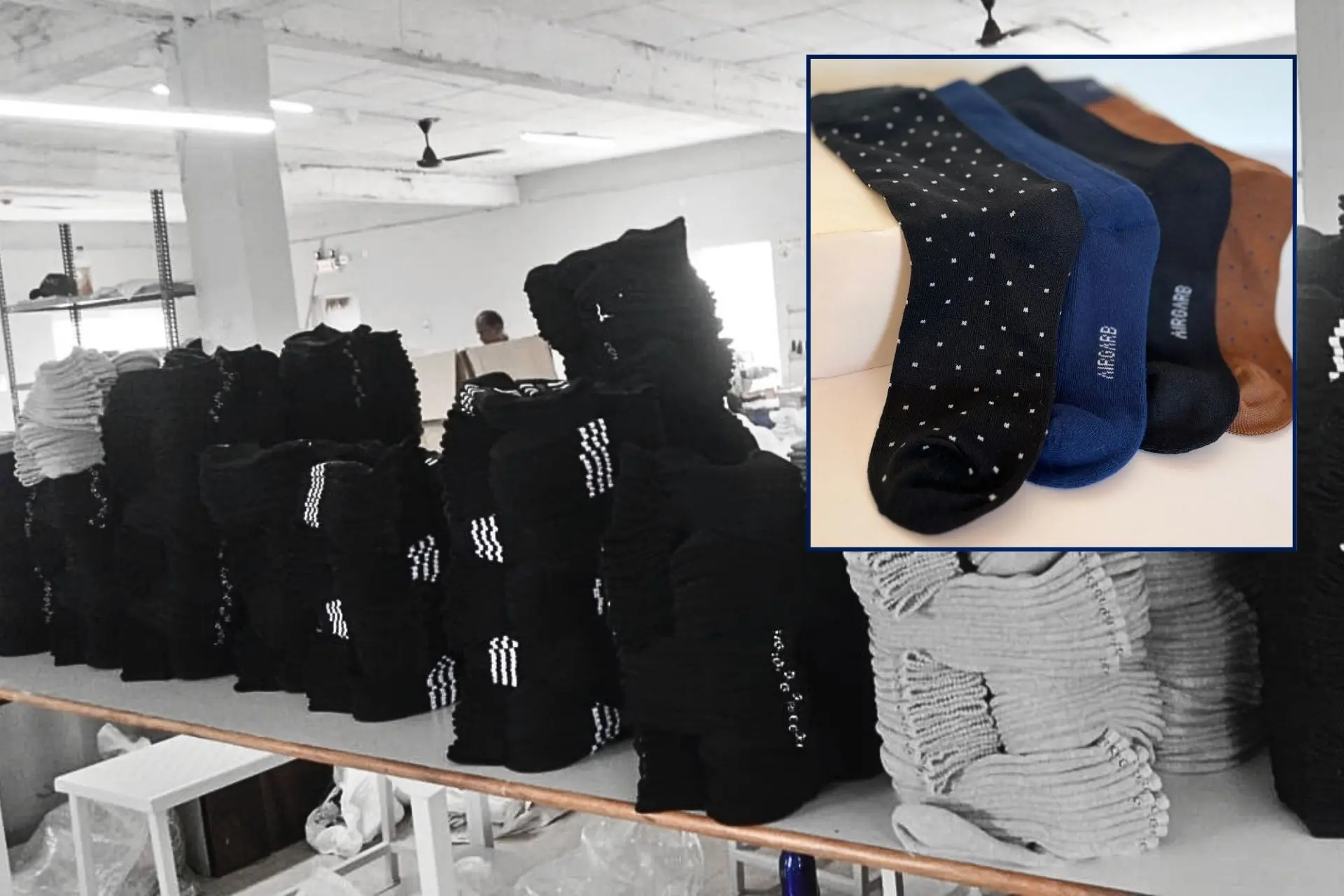Air Garb reliable private label white label socks manufacturer in coimbatore tirupur tamil nadu india compression socks suplier cushion diabetes socks sports football socks brands