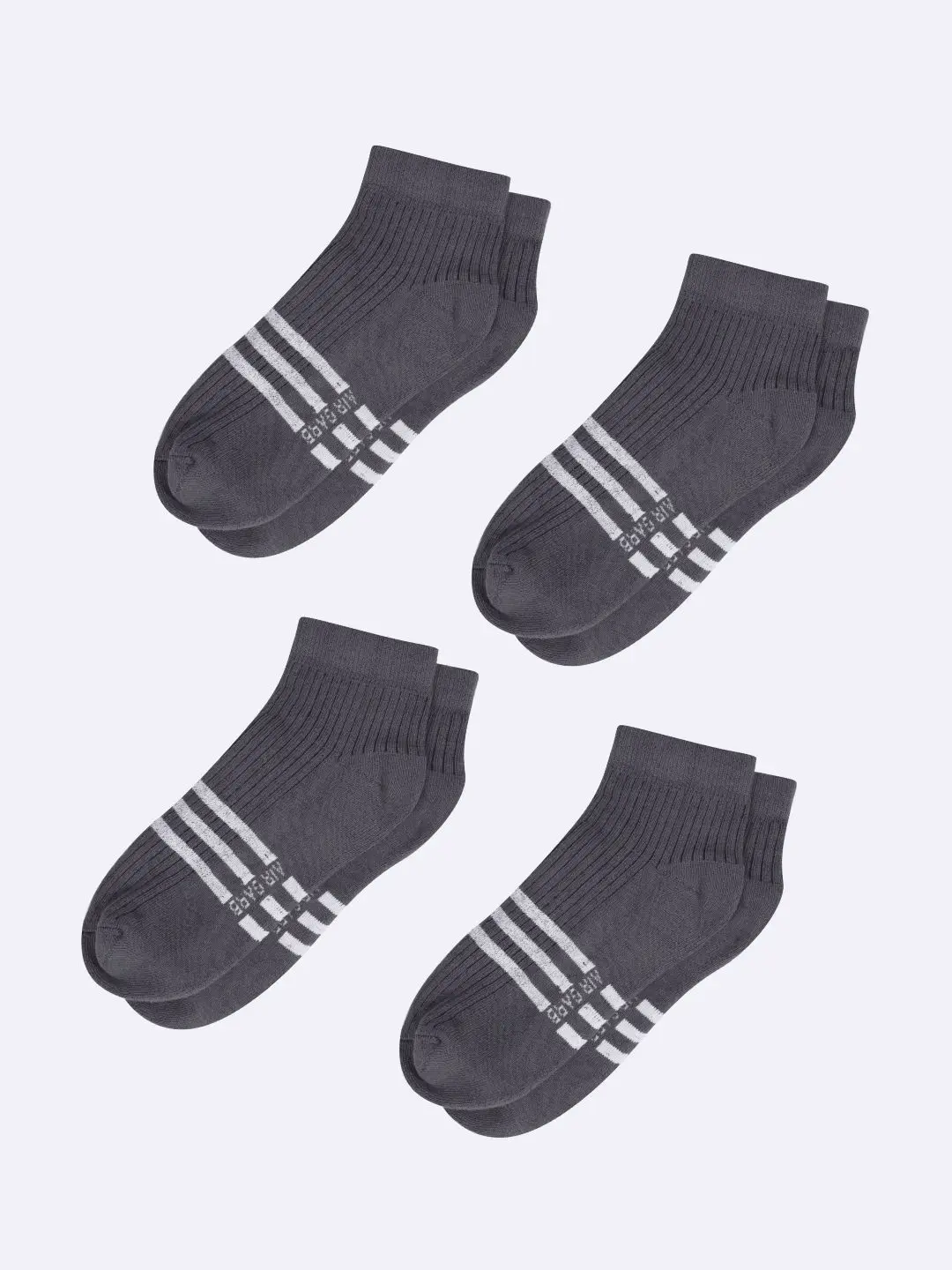 Striped Low Ankle Socks for Men & Women – Soft, Cushioned, and Stylish