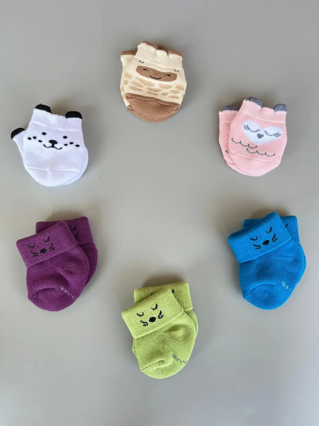 Soft cotton baby socks with anti-slip soles for infants and toddlers
